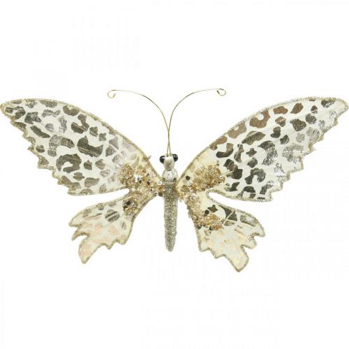 Schmetterling zum Klemmen, Baumdeko, Advent, Hochzeitsdeko, Deko-Clip L16cm B13cm