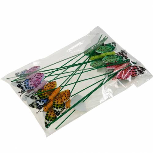 Artikel Deko-Schmetterling am Stab Blumenstecker Frühlingsdeko 16 St