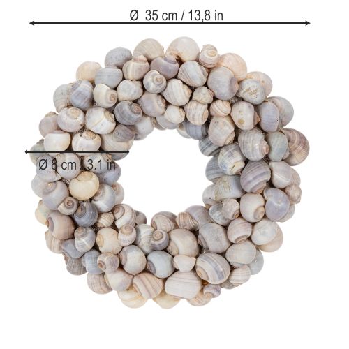 Artikel Schneckenkranz zum Hängen Deko Kranz Maritim Nathai Ø35cm