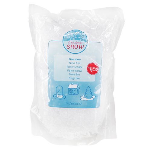 Artikel Schnee Deko Streudeko Winter Schneeflocken Weiß 2,5l