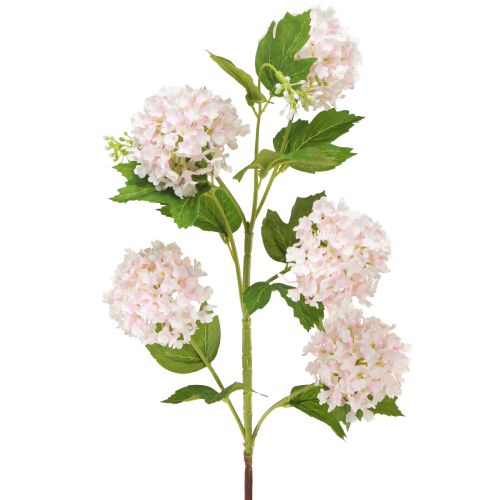 Schneeball Pflanze Kunstblumen Rosa Weiß L78cm 2St