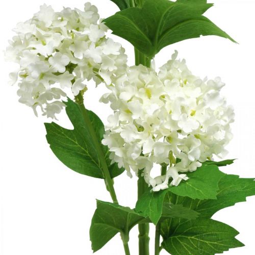 Artikel Schneeball-Zweig, künstlichen Pflanze, Seidenblume Weiß Ø6,5cm L78cm