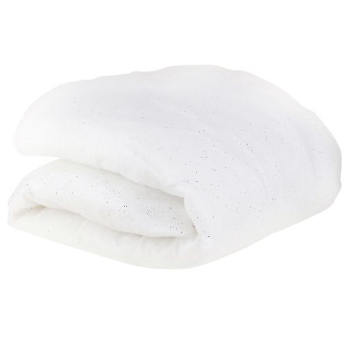 Artikel Schneedecke in Weiß mit Glitzer in Silber 250cm x100cm