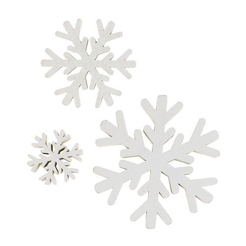 Schneeflocken Weiß mix 3cm - 7cm 48 St