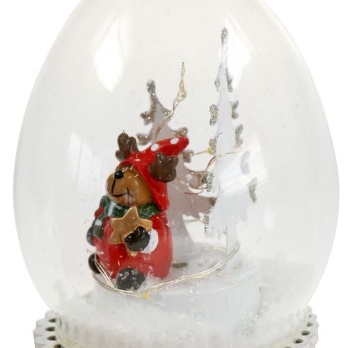 Floristik24 Christbaumhänger Schneekugel 8cm 2St