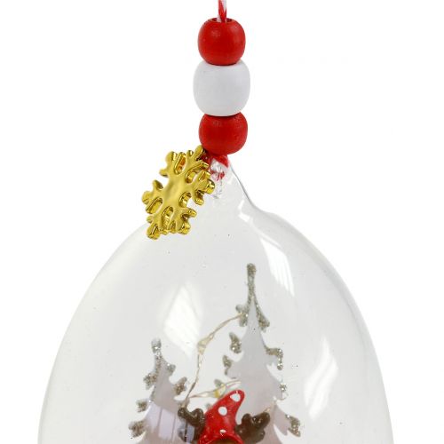 Floristik24 Christbaumhänger Schneekugel 8cm 2St