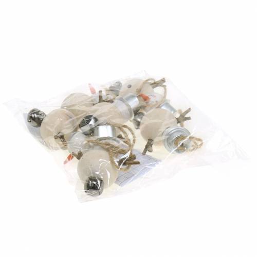 Floristik24 Christbaumschmuck Schneemann zum Hängen 7cm 6St