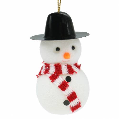 Floristik24 Christbaumschmuck Schneemann mit Hut zum Hängen H8cm 12St
