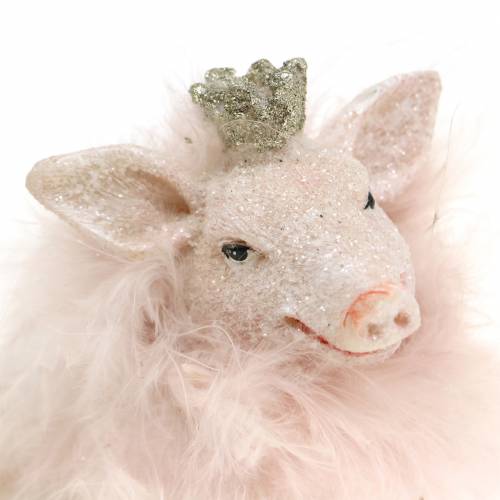 Floristik24 Dekofigur Schwein Glücksbringer 9cm 2St