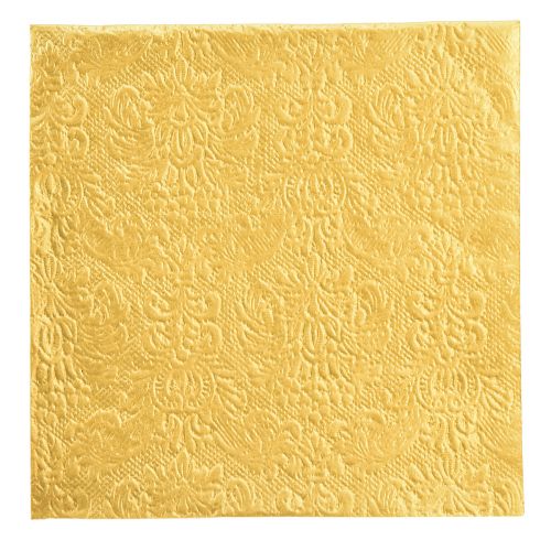 Servietten Gold mit Prägung Ornamente 33x33cm 15 St