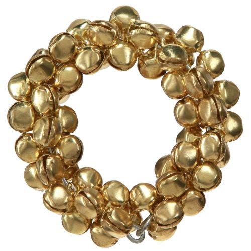 Floristik24 Serviettenringe Gold Glöckchen aus Metall Ø5cm 8 St
