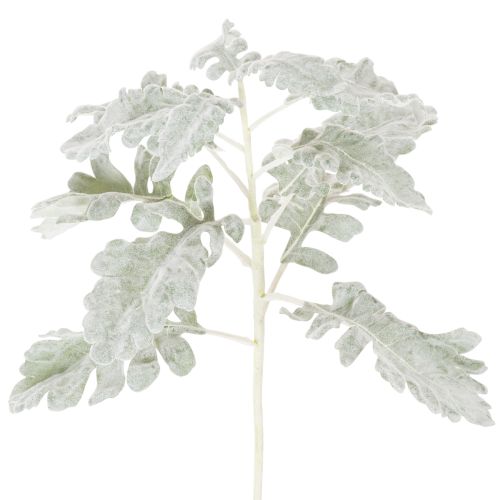 Künstlicher Senecio Zweig Silberblatt aus Kunststoff 45cm im 3er-Set