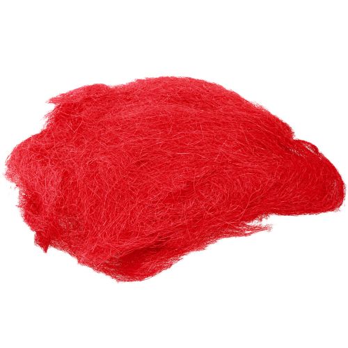 Floristik24 Sisal Rot, Weihnachtsdeko, Sisal-Wolle 300g