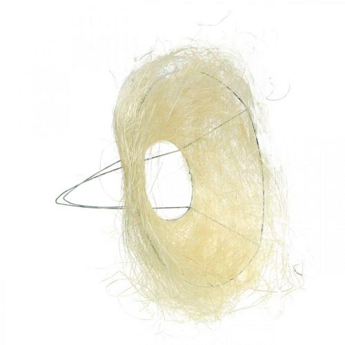 Artikel Sisal Blumenmanschette Natur Ø20cm gebleicht, Blumenstrauß Halter Dekoration 10St Set