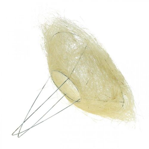 Artikel Sisal Blumenmanschette Natur Ø20cm gebleicht, Blumenstrauß Halter Dekoration 10St Set