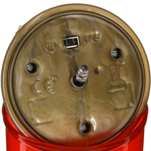 Floristik24 Solar Grablichter LED in Rot Weiß Gold Ø6,5cm H12cm