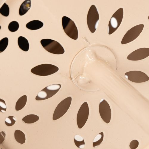 Artikel Tischlampe mit Blumenmuster Solarbetrieben für romantische Gartenbeleuchtung 28cm