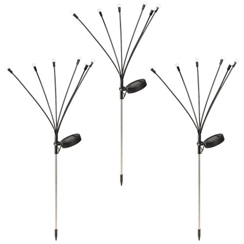 Floristik24 Solarleuchten Outdoor LED Stableuchte Warmweiß 70cm 3St
