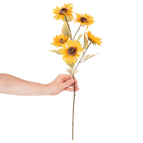 Sonnenblume künstlich 72 cm, 2er-Set, gelb | Floristik24.ch