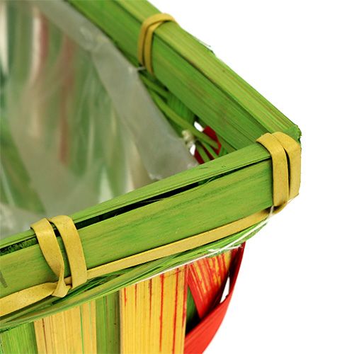 Artikel Spankorbsatz eckig mehrfarbig 20cm x 11cm 12 St