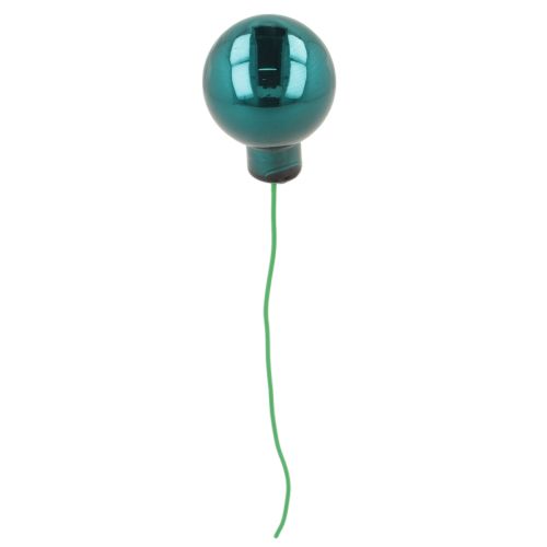 Mini-Weihnachtskugeln aus Glas 20mm Opalblau glänzend matt 140 Stück | Floristik24.ch