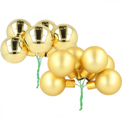 Floristik24 Spiegelbeeren Gold Mix Ø40mm 32 St