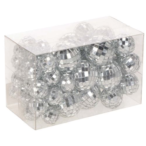 Deko-Spiegelkugeln Silber aus