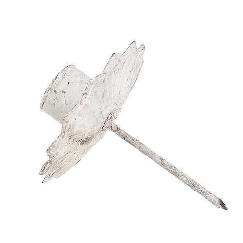 Floristik24 Spitzkerzenhalter zum Stecken Ø7cm Creme