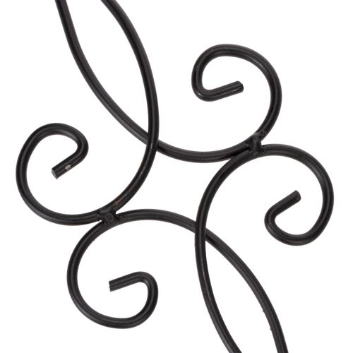 Artikel Gartenstecker verschnörkeltes Design mit dekorativer Form und stilvoller Metallkugel 90cm 2St