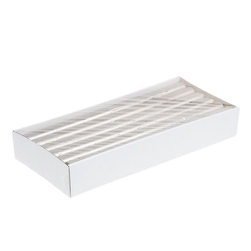 Floristik24 Stabkerzen durchgefärbt Hellgold 21×240mm 12 St