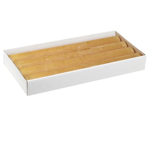 Floristik24 Stabkerzen Kerzen Durchgefärbt Honig 34x300mm 4 St