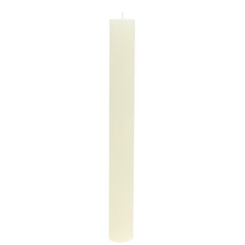 Artikel Stabkerzen durchgefärbt Creme 34mm x 300mm 4 St