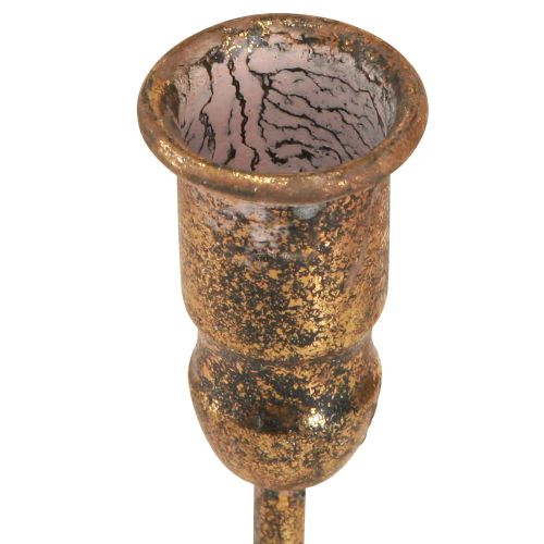 Artikel Stabkerzenhalter Antik Für 4 Kerzen Gold 18×18cm H16,5cm