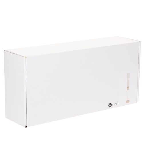 Kerzenhalter Glaszylinder Metallfuss 50 cm Taupe | Floristik24.ch