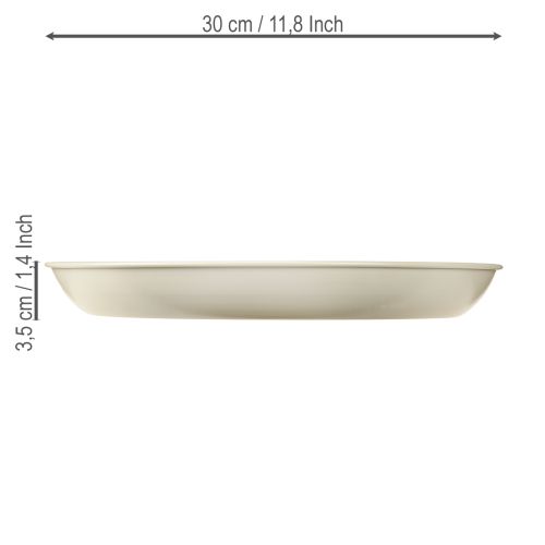 Stabkerzenhalter für 4 Kerzen Kerzenschale Grau Metall Ø30cm | Floristik24.ch