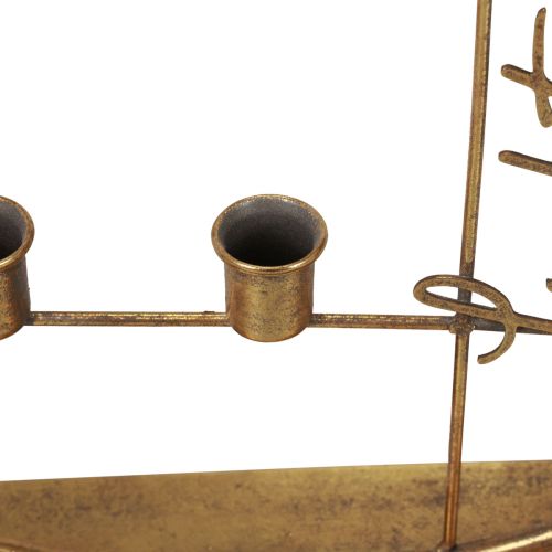 Artikel Stabkerzenhalter Dekoring Metall Lichterbaum Gold Ø38cm