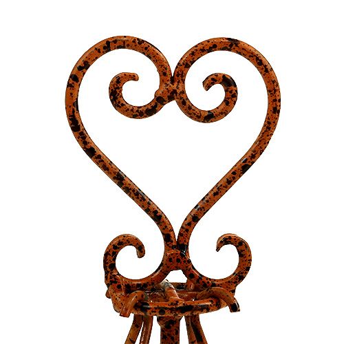 Floristik24 Ständer mit Baumkerzenhaltern braun Ø16cm H27cm