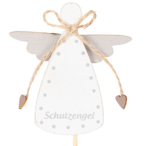 Dekostecker Engel aus Holz 31cm mit Flügeln in vier Farben, 12 Stück | Floristik24.ch