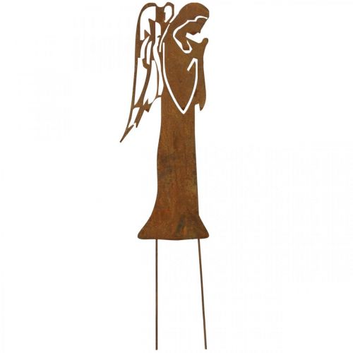 Floristik24 Gartenstecker Weihnachten Edelrost Deko Engel Betend 40cm