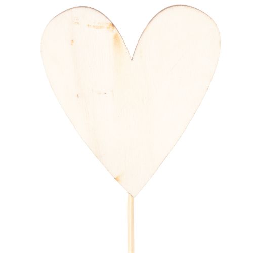 Herzstecker aus Holz mit Schriftzug "Für Dich" 31 cm, 12 Stück, sortierte Farben | Floristik24.ch