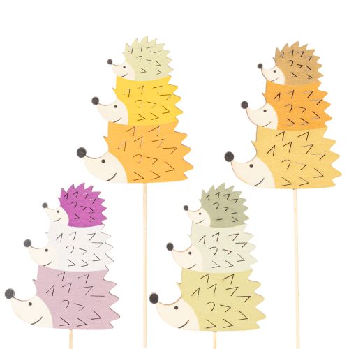 Deko-Stecker Holz Igel-Familie sortiert 34cm 12 Stück für Herbstdekorationen online kaufen | Floristik24.ch