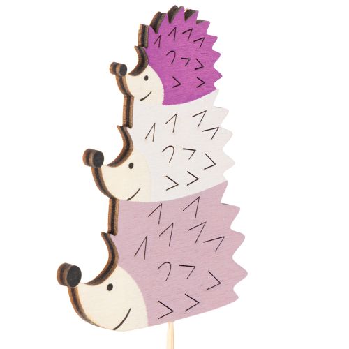 Deko-Stecker Holz Igel-Familie sortiert 34cm 12 Stück für Herbstdekorationen | Floristik24.ch