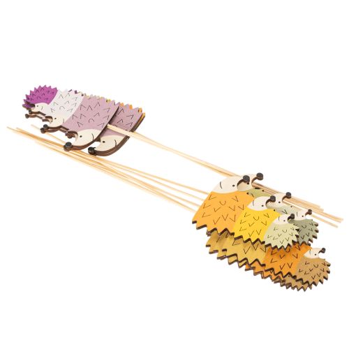 Deko-Stecker Holz Igel-Familie sortiert 34cm 12 Stück für Herbstdekorationen | Floristik24.ch