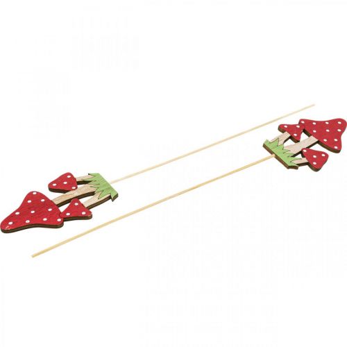 Floristik24 Blumenstecker Fliegenpilz Deko Pilz Herbst Deko 10cm 18 St