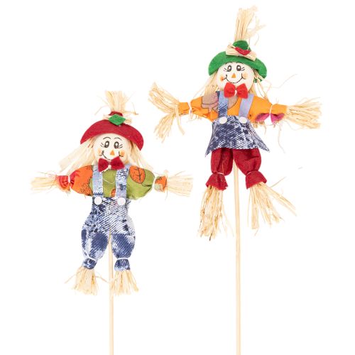 Blumenstecker Vogelscheuche aus Holz und Stoff 37cm 6er-Set für Herbstdekoration online kaufen | Floristik24.ch