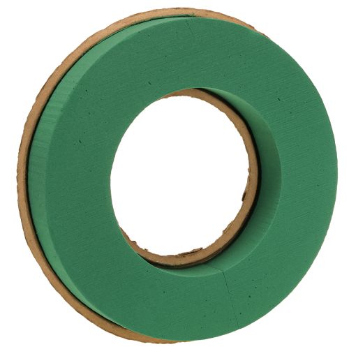 Steckschaum Kranz Nasssteckschaum auf Karton Ø30cm 2 St