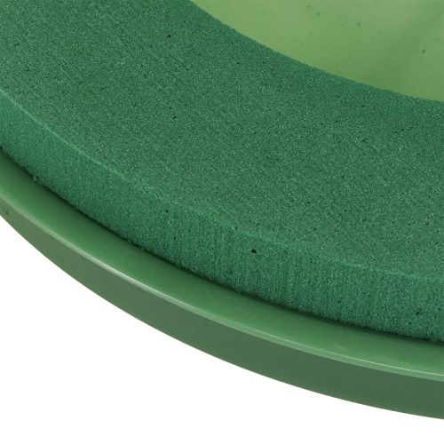 Artikel Steckschaum Kranz mit Schale Nasssteckschaum Ø29cm 2 St