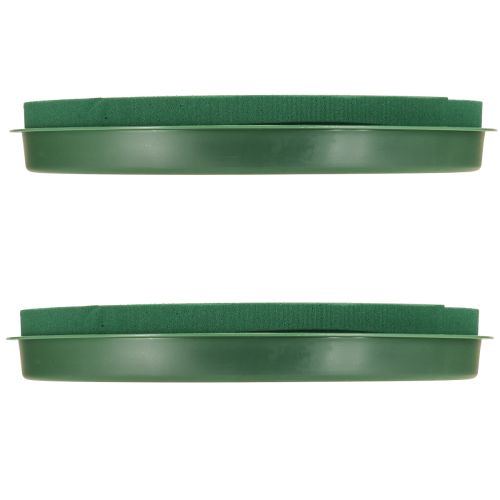 Artikel Steckschaum Kranz mit Schale Nasssteckschaum Ø29cm 2 St