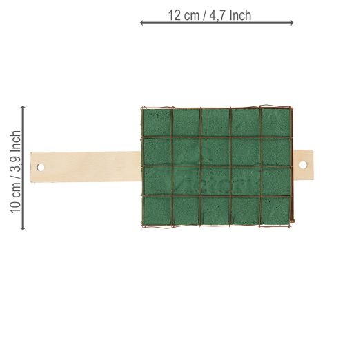 Artikel Steckschaum Ziegel Unterlage Holz Florette Eco 12×10cm