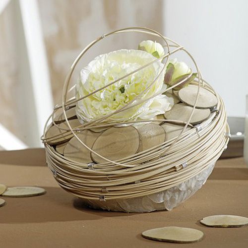 Artikel Steckschaum Kugel Steckmasse Ball Grau Ø12cm 6 St